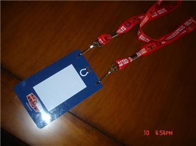   Indianapolis COLTS Super Bowl XLIV Team Lanyard & Credential Saints