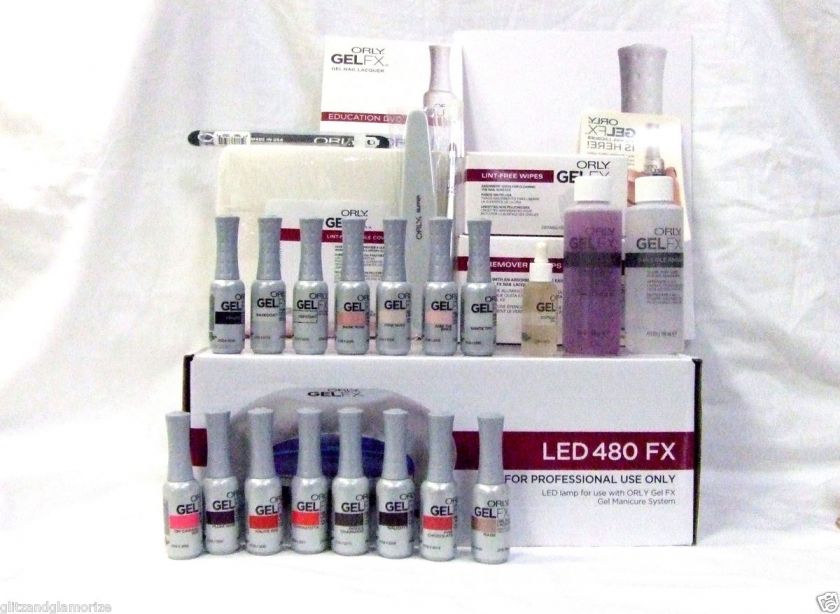 Orly GelFX Gel FX Gel Nail Lacquer Polish Professional Kit with LED 