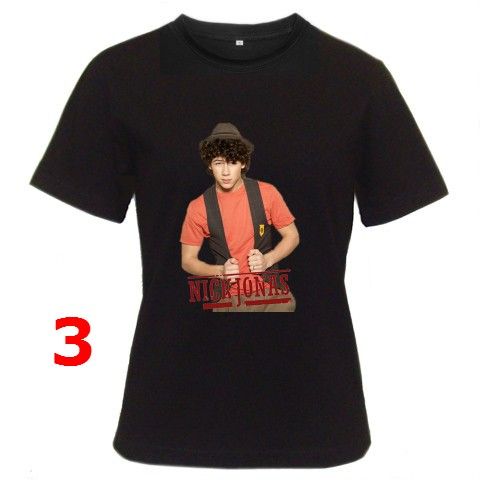 Nick Jonas Collection Black T Shirt S 2XL  