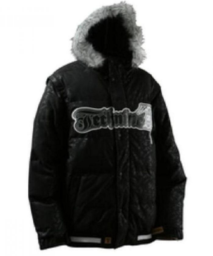 Mens Technine Super Puff Down Snowboard Jacket Large  