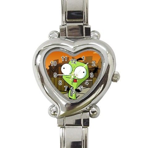 GIR Invader Zim Heart Italian Charm Ladies Watch GIFT  