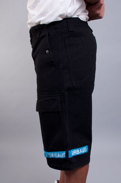 NEW MENS GIRBAUD TAPED SHUTTLE SUPER BLACK LONG BAGGY DENIM JEAN 