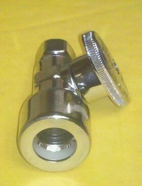 STRAIGHT QUARTER TURN PUSH FIT SHUT OFF VALVE 1/2 x 3/8  