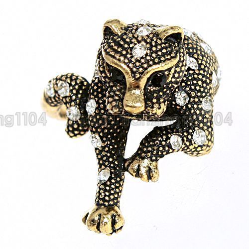  Clear Crystal Vintage Animal Ring 12111  