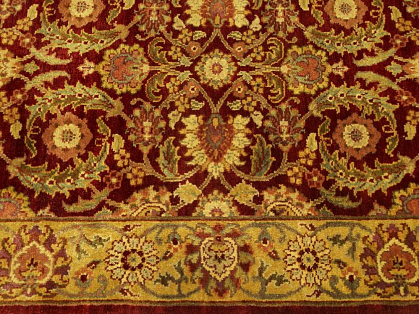   Handmade Sultanabad Vegetable Dye Handspun Wool Area Rug 1047  