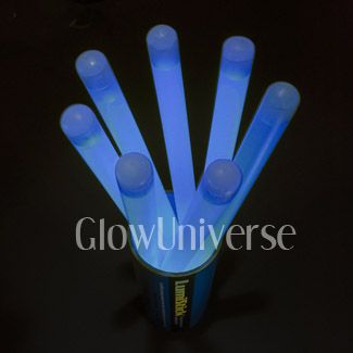 12 GIANT Thick Glowsticks Light Stick Wholesale BLUE  