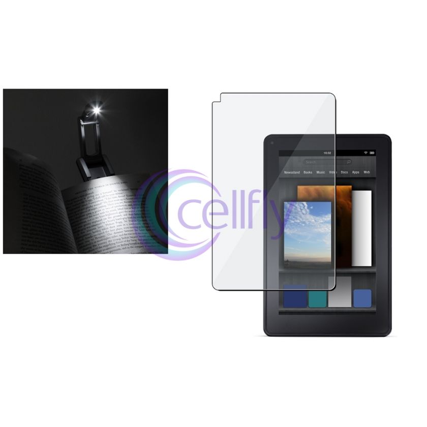 2in1 Accessory Screen Protector+Silver LED Light Bundle For  