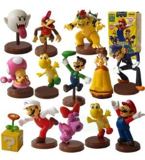 case includes 13x blind packaging super mario bros mini figures