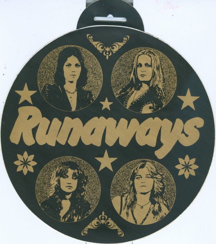 RUNAWAYS   Big Car Sticker (1977) JOAN JETT / LITA FORD  