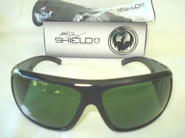 NEW DRAGON SHIELD JET GREEN POLARIZED 720 1979 SUNGLASS  