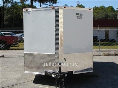 NEW 7x16 7 x 16 V Nose Enclosed Cargo Trailer w/Ramp  