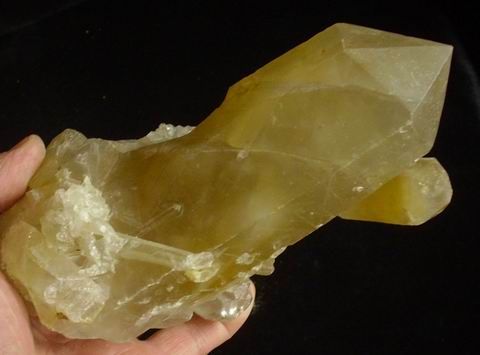  citrine quartz crystal Tiny Yellow Hair Inclusion Rutile quartz 