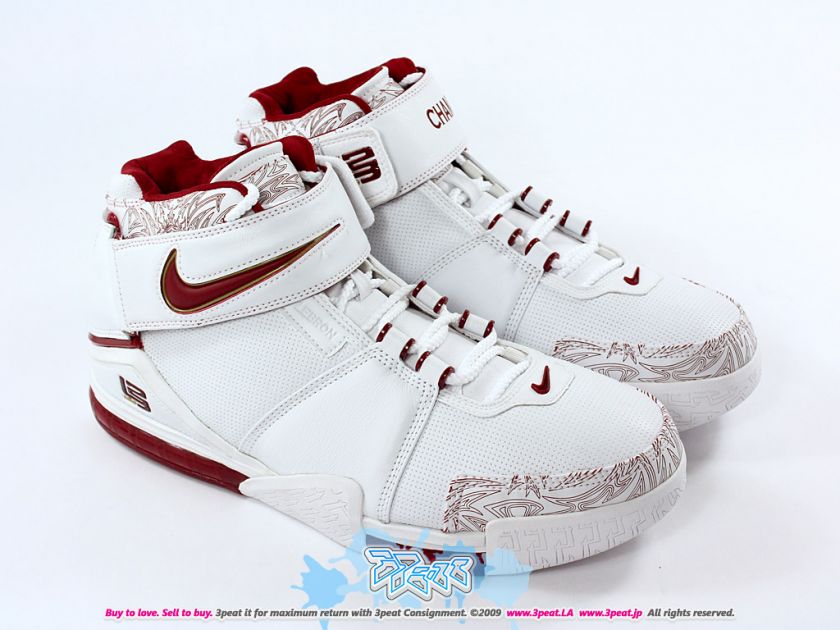 PE 008 NIKE ZOOM LEBRON 2 PE CHINA PROMO SAMPLE   WHITE/RED, US11 