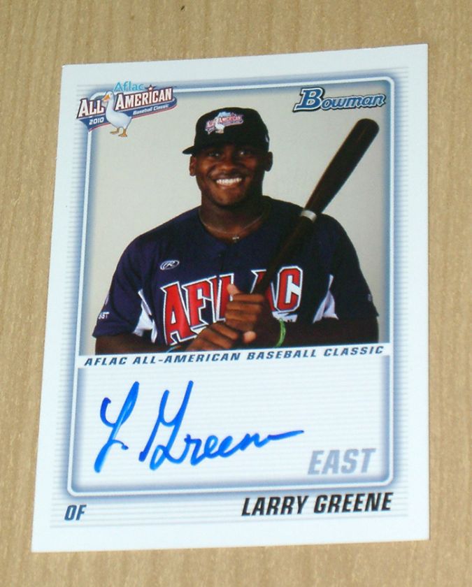 2011 Bowman Chrome (draft) AFLAC autograph Larry Greene 16 cases 