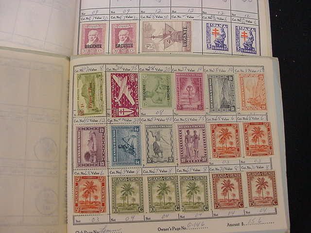 WORLDWIDE 10 OLD CIRCUIT BOOKS NICE EARLY MID STAMPS MINT USED 