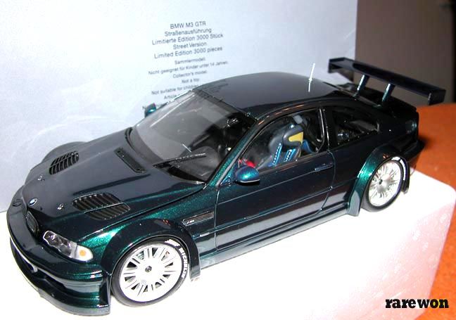 BMW E46 M3 GTR Oxford GREEN 1/18 Minichamps PROMO 3000p  