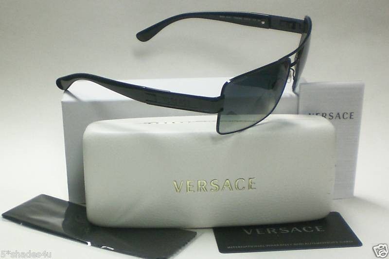 VERSACE VE 2041 BLACK 1009/8G AUTHENTIC SUNGLASSES  