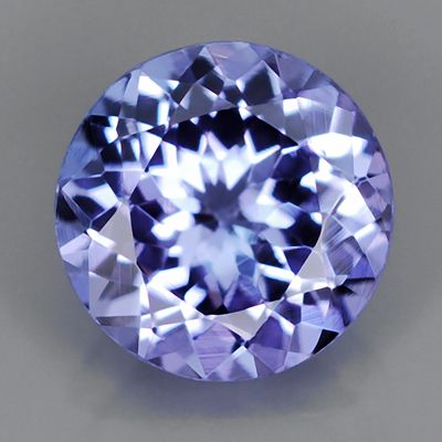 Natural Gem 1.21ct 6.9mm. Round Violet Blue TANZANITE, TANZANIA  