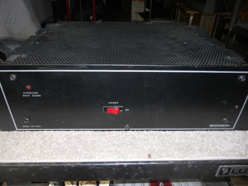 BOGEN MT 250D PA AMPLIFIER RACK MOUNT COMERCIAL 250 WATTS AMP  