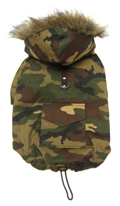 _Reversible Camo. Coat w/D Ring_Dog Apparel~Clothes  