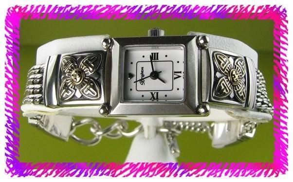 BRIGHTON Silver 2 Tones MONROE WATCH Tin NWTag  