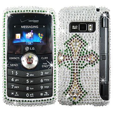 BLING RHINESTONE HARD CASE COVER LG ENVY ENV 3 VX9200  