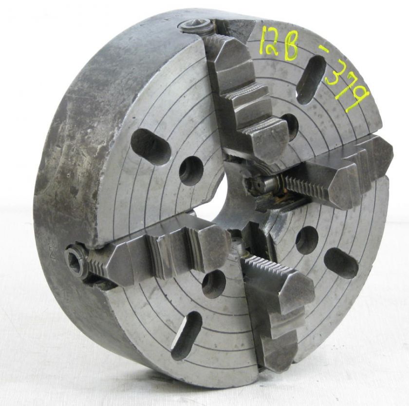 10 4 Jaw Manual Lathe Chuck Plain Back  