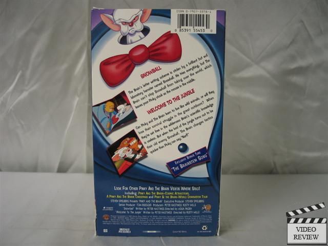 Animaniacs   Pinky & the Brain* Mice of the Jungle* VHS 085391554530 