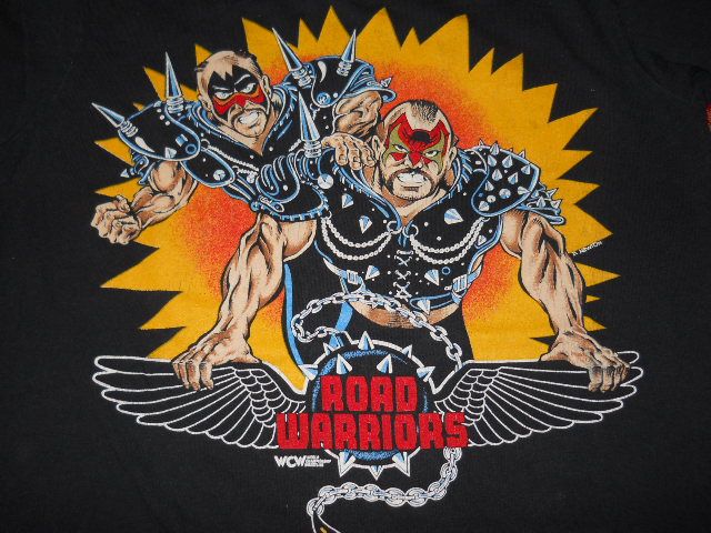 vtg WCW ROAD WARRIORS LEGION DOOM WRESTLING t shirt S  