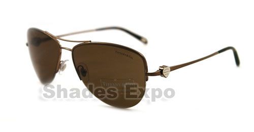 NEW TIFFANY & CO SUNGLASSES TF 3021 HAVANA 6033/3G AUTH  