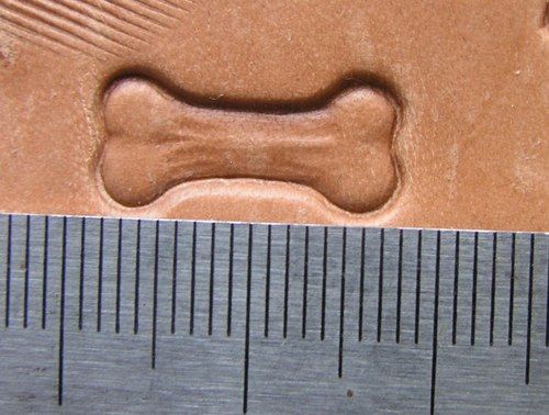 Puppy Bone Leather Saddlery Tool Punch Home.made 3D Brass Stamp 