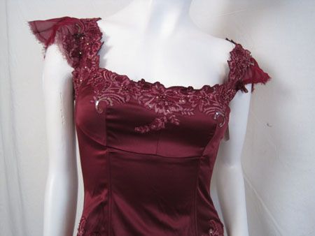 398 Mandalay Top Corset Lace Beaded 4 S #0006LQ  