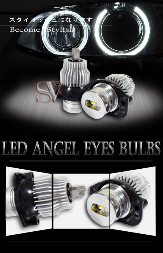 BMW 3 Series SUPER WHITE LED ANGEL EYE HALO LIGHT BULBS  