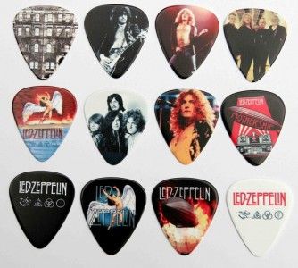Tin of 12 Led Zeppelin Full Colour Premium Guitar Picks  