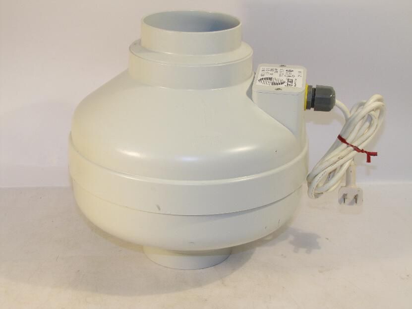 FANTECH MODEL F100 CENTRIFUGAL INLINE 4 DUCT FAN 115V 48W 3140RPM 