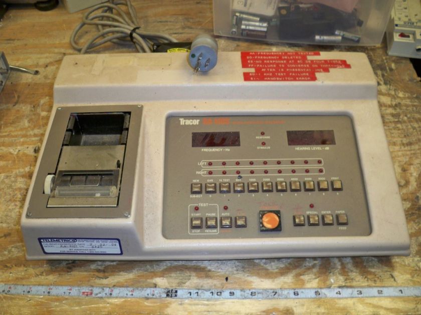 Tracor RA 410S Micro Automated Audiometer 79250 0001  