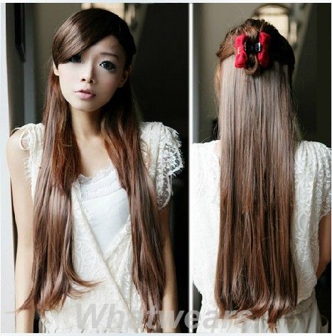 Hot Sale 1PCS Clip in Straight Extension 5 Colors 60cm TB772  