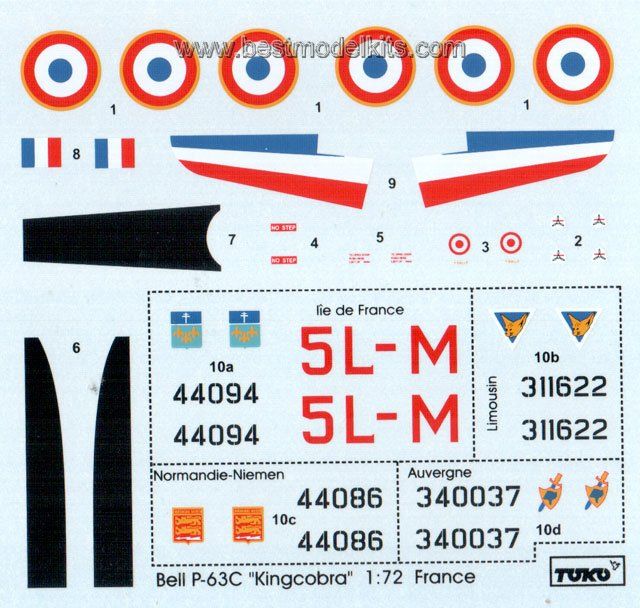 TOKO 113 Bell P 63C Kingcobra 1/72  