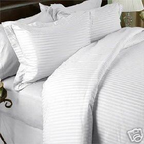 White Olympic Queen Sheet Set 1200TC Egyptian Cotton  