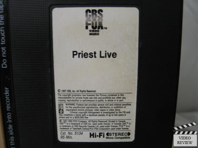 Judas PriestLive VHS Concert Video  