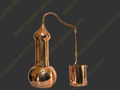 10 L Solid Copper Distilling Column Alembic Still  