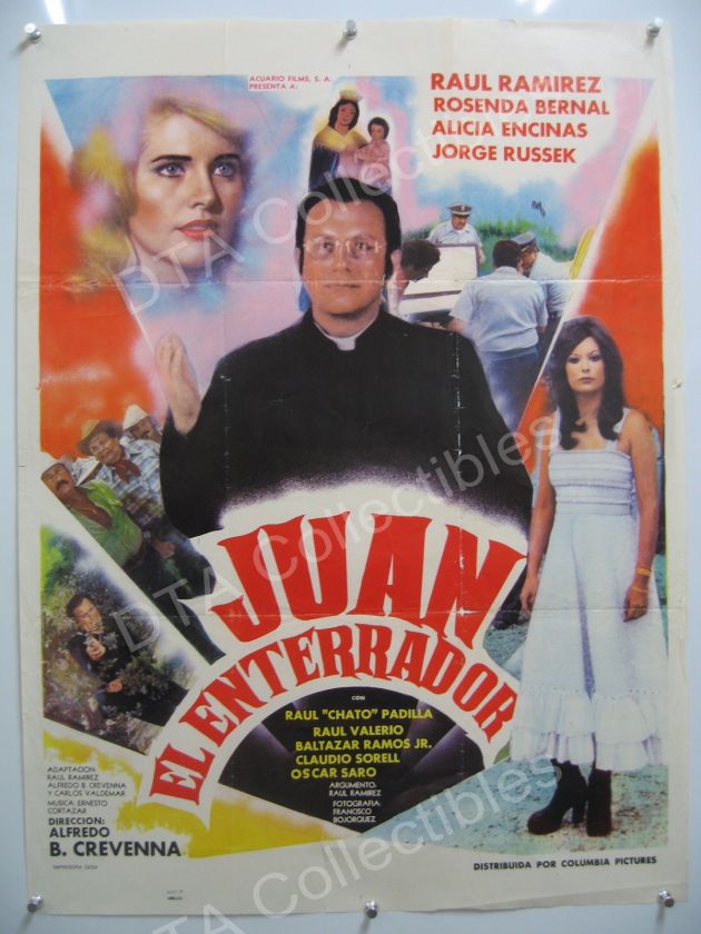 JUAN EL ENTERRADOR RAUL RAMIREZ MEXICAN ONE SHEET  