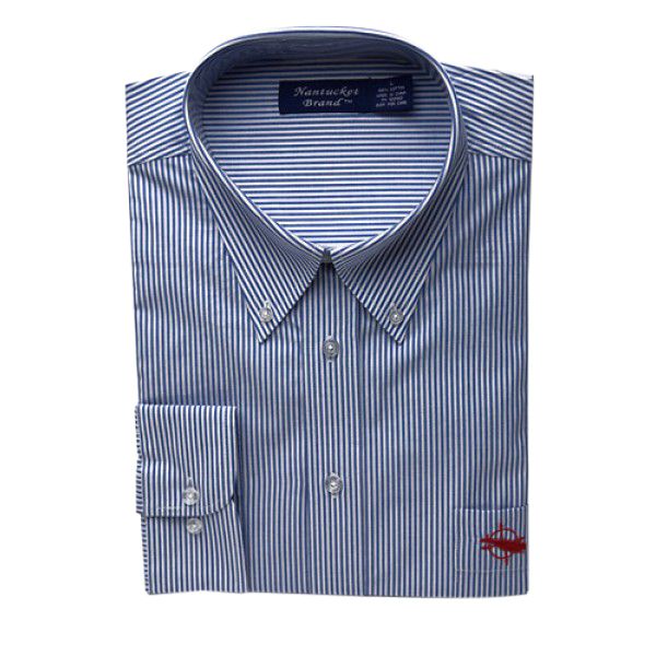 Striped Button Down Sport Shirt   Nantucket Brand   Reg $59.00  