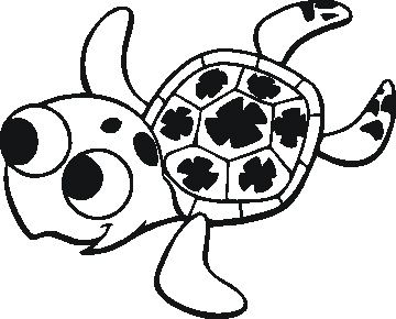 DISNEY FINDING NEMO TURTLE WINDOW STICKER ANY COLOR  