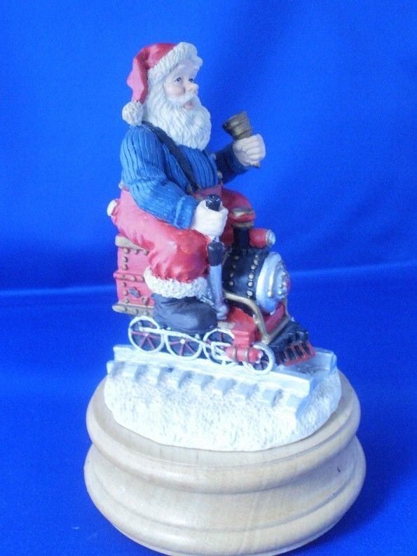 Kurt Adler Musical SANTA ON A TRAIN Music figurine  