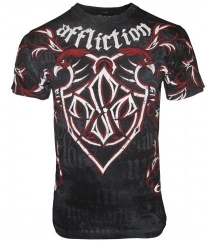 Affliction Georges St Pierre GSP Warshield Black T Shirt SZ L 3XL NWT 