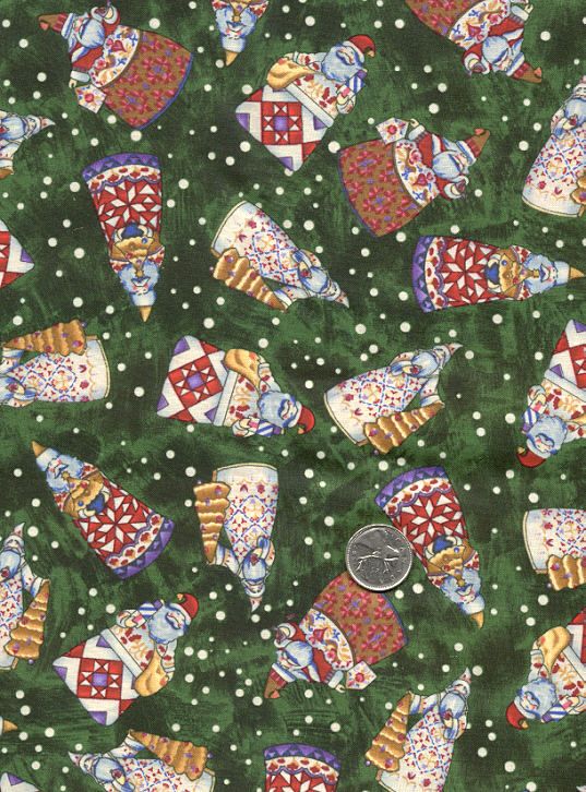 FOLK ART Country Jim Shore 12 DAYS CHRISTMAS Fabric  