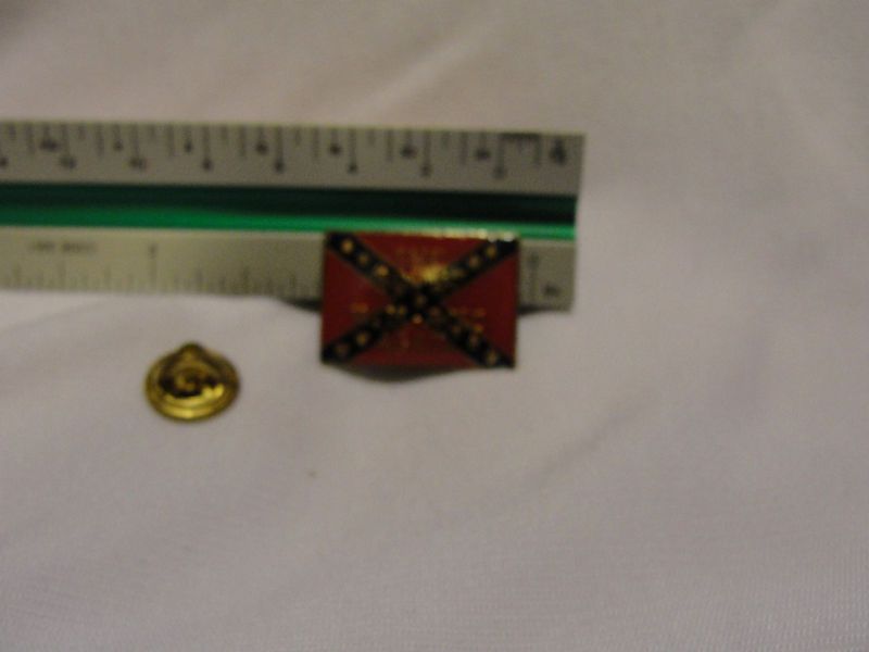 Lapel Pin Confederate Flag The South Will Rise Again  