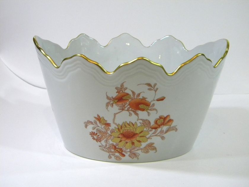 Wine Monteith Bowl VISTA ALEGRE Portuguese Porcelain  