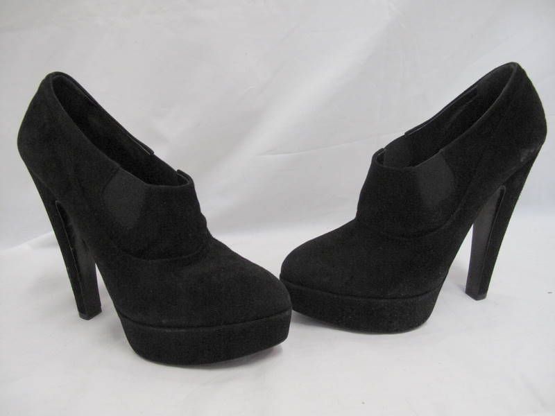 Amazing* Alaia Black Suede Platform High heel Booties 40  